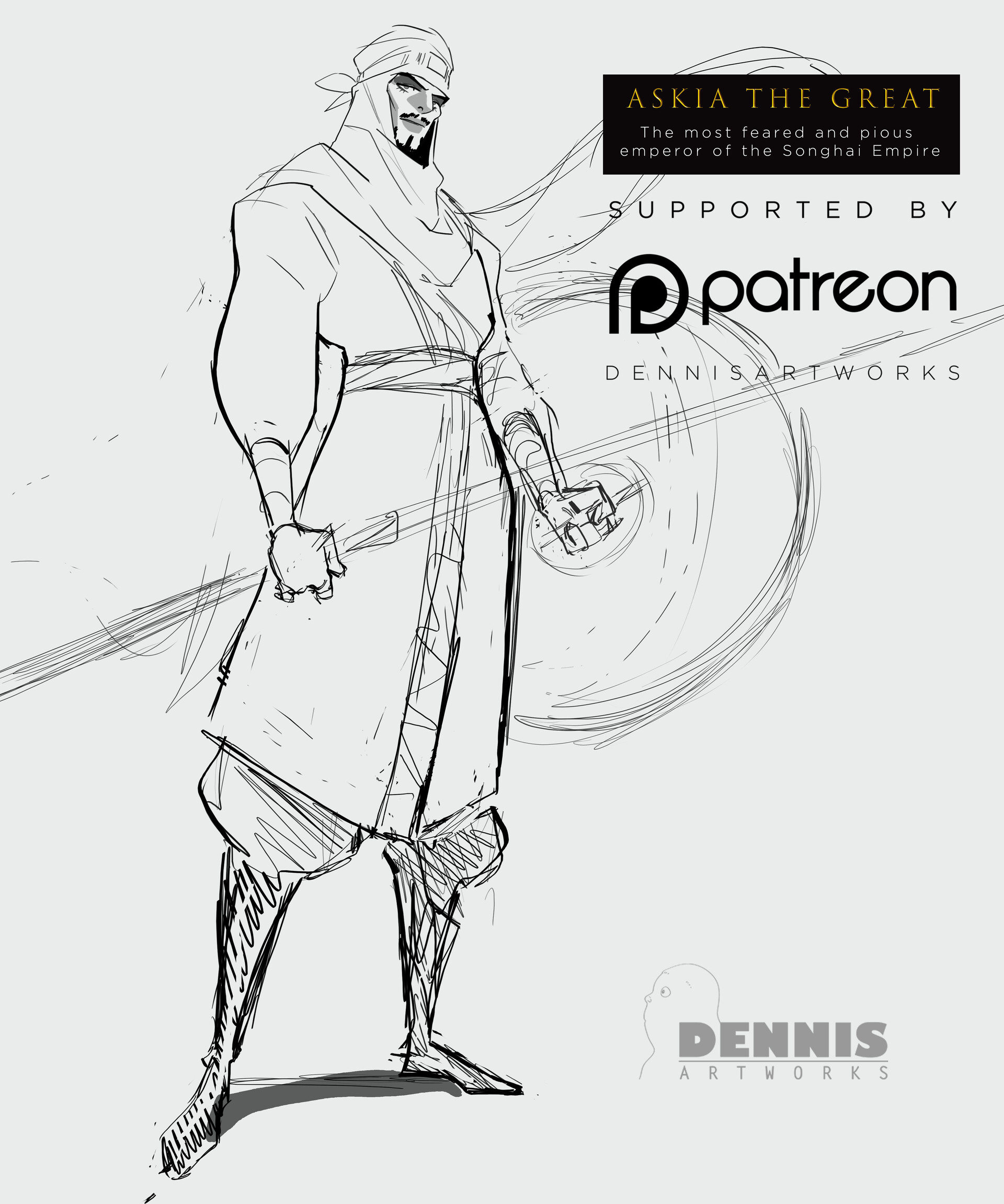 Artstation Askia David Dennis He leads the songhai in civilization v. artstation askia david dennis