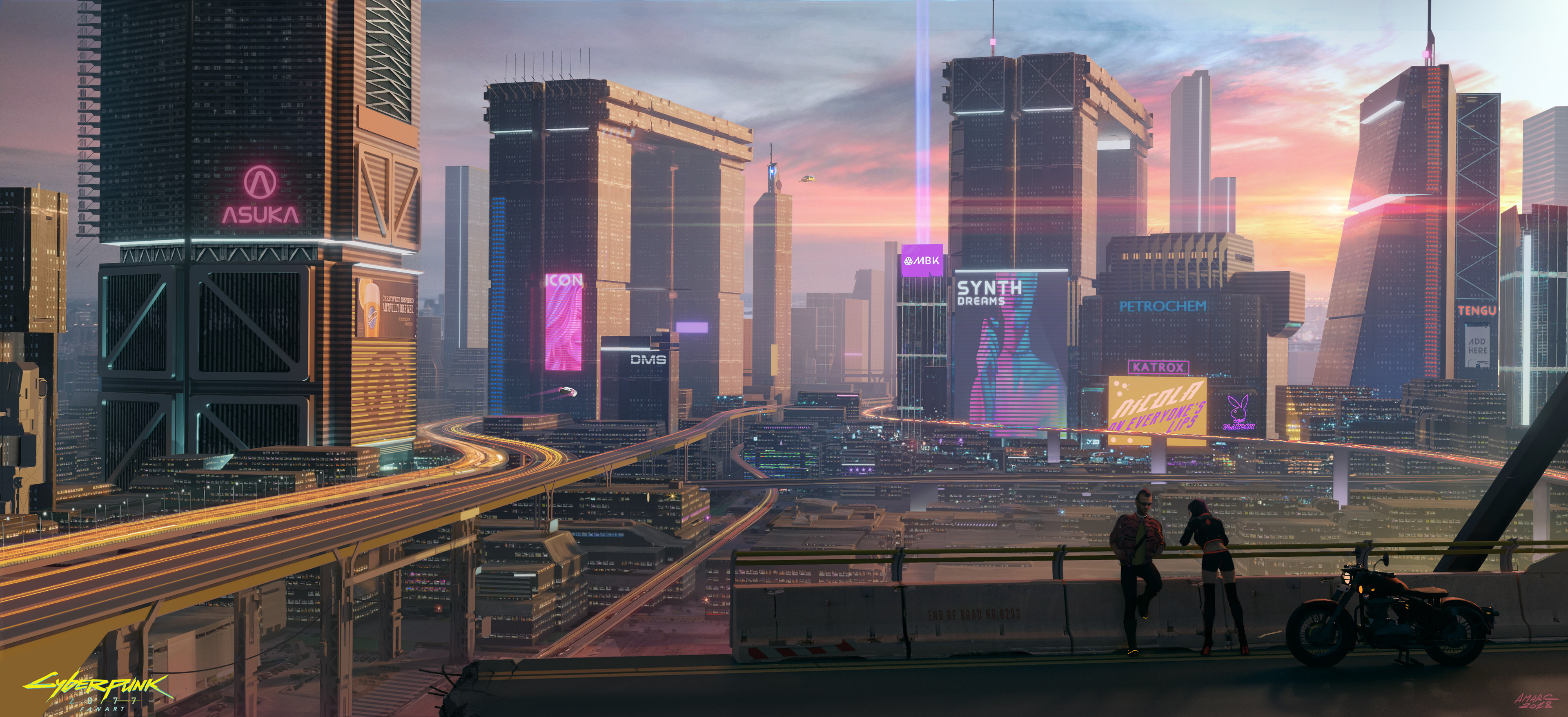 ArtStation - Cyberpunk City Landscape