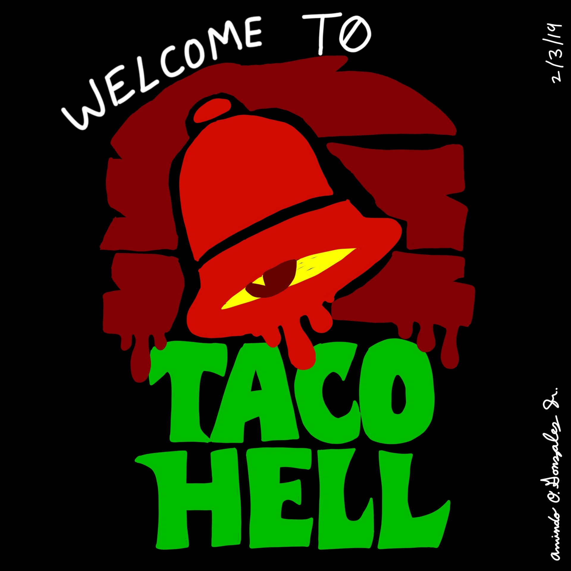 ArtStation - Taco Hell Logo