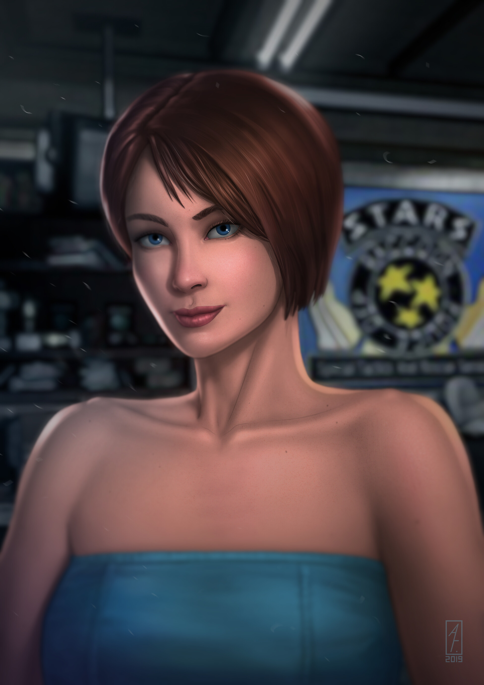 Artstation Jill Valentine Resident Evil 3 Portrait 8545