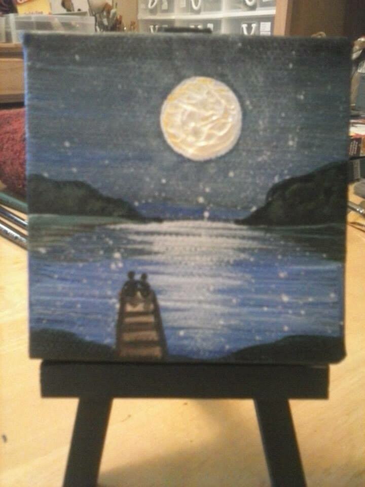 Mini 2x2 inch painting