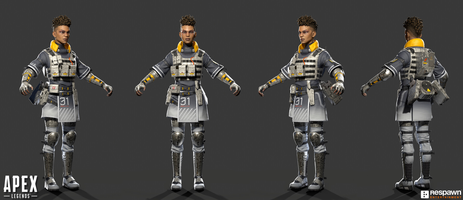 Artstation Apex Legends Character Skin Bangalore Officer Williams Patrick Yeung