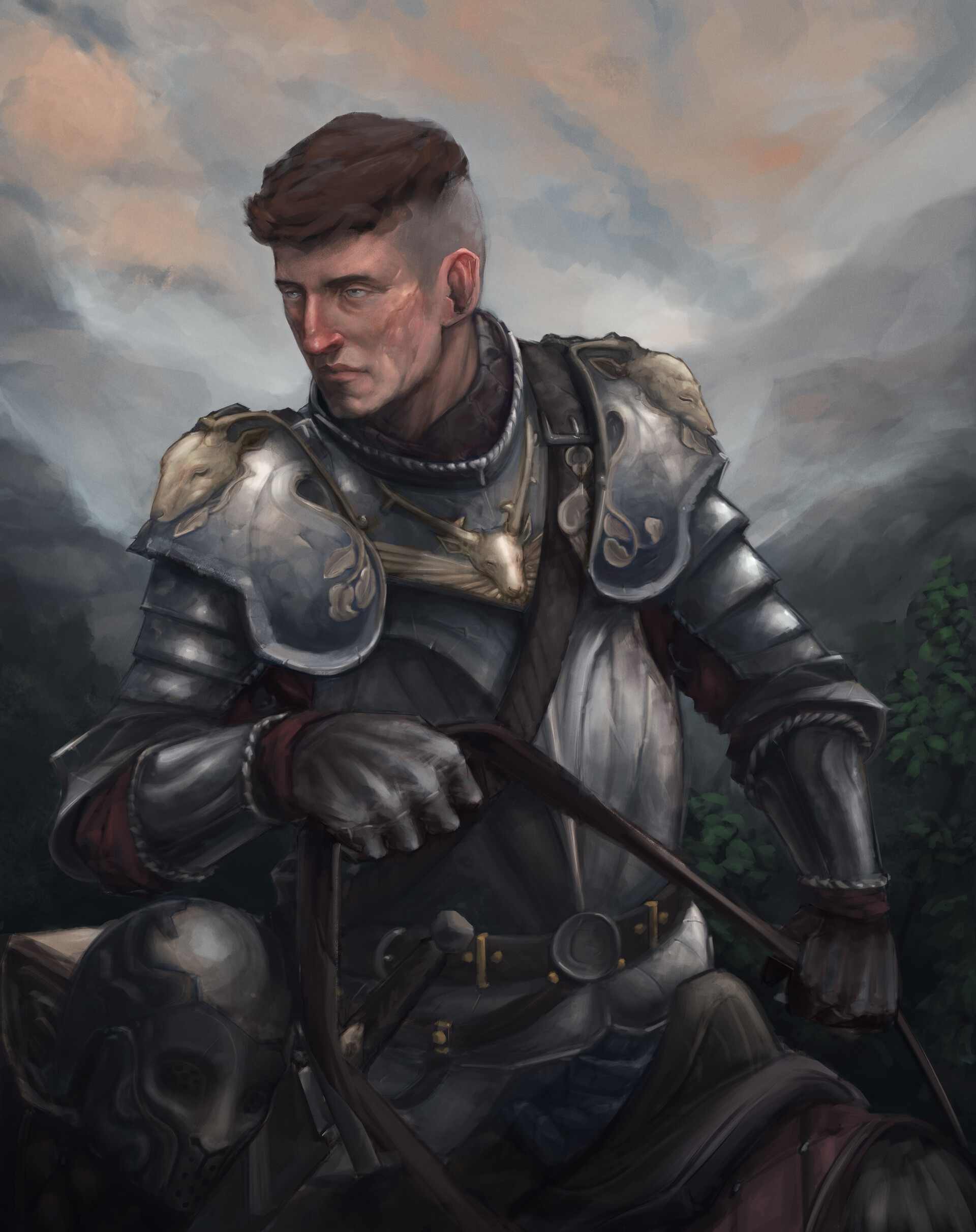 Artstation Knight Of The White Stag Alexander Croteau