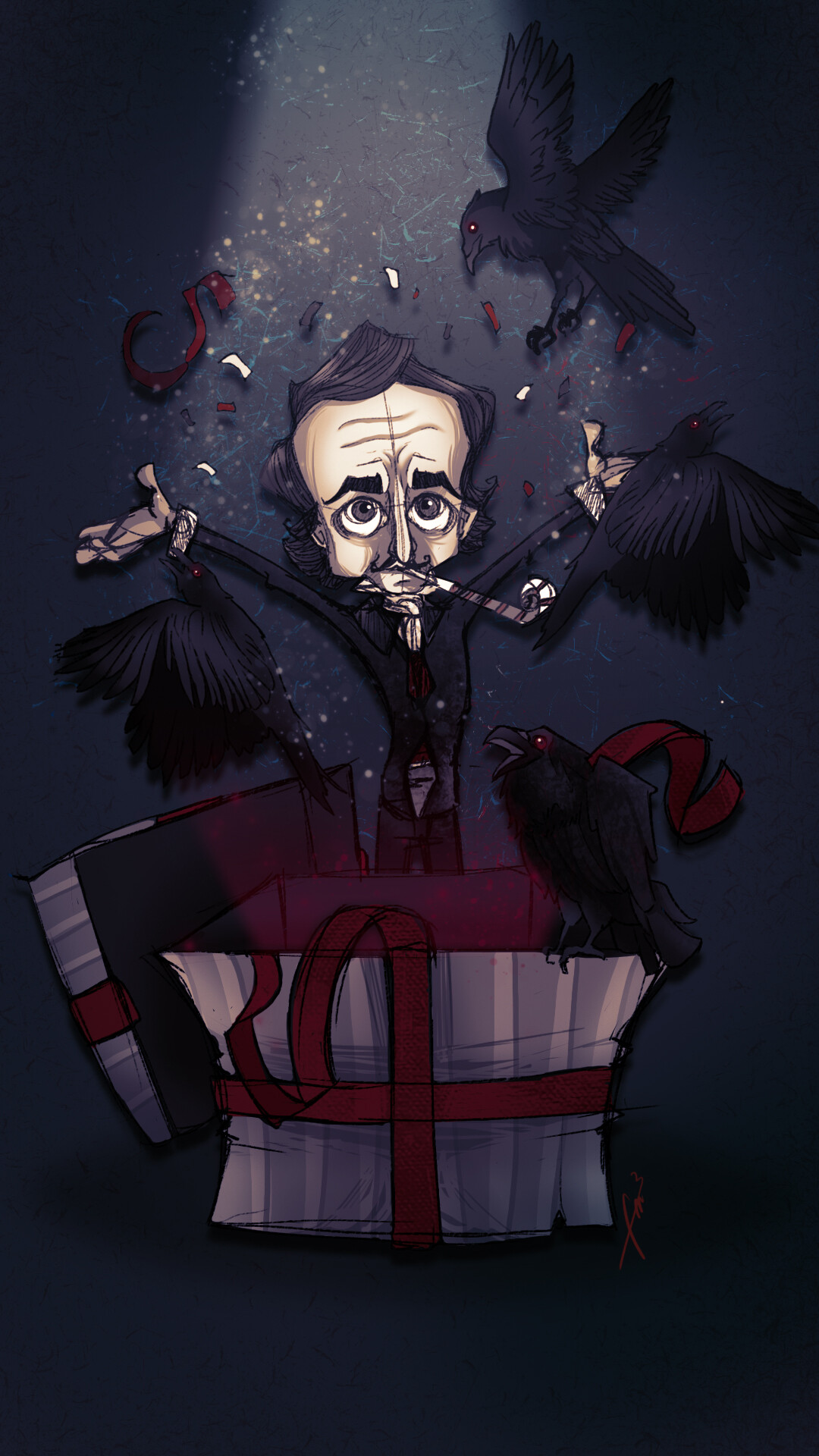 Edgar Allan Poe Cartoon