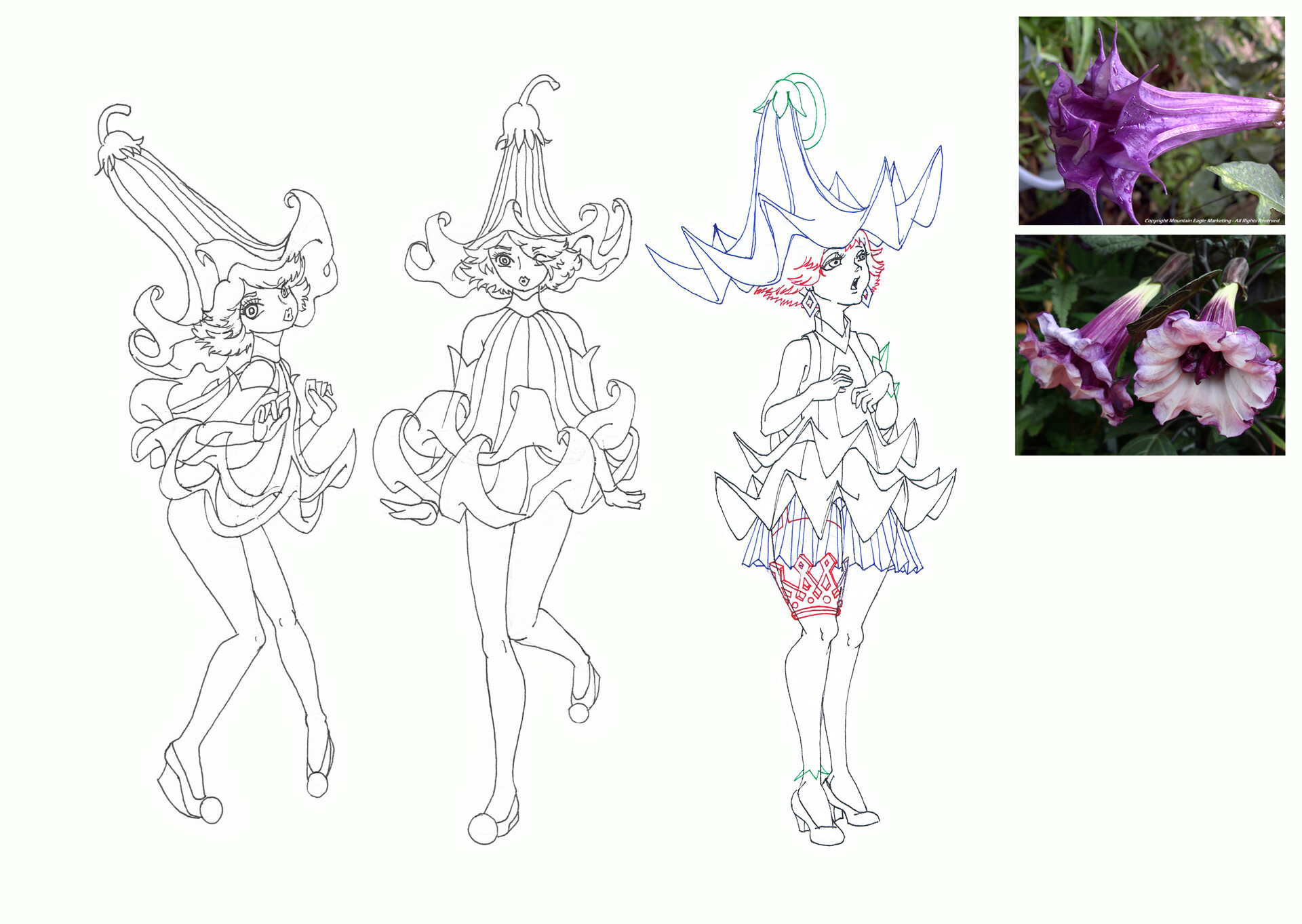 Artstation Devil S Trumpet Flower Regina Yeo