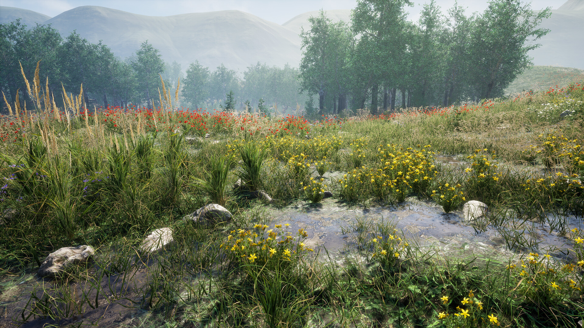 Environment on set. Meadow Sisto. Meadow environment - Dynamic nature v1.0.1. Sunny Meadows Генератор. Meadows - an efflorescent grass Mod.