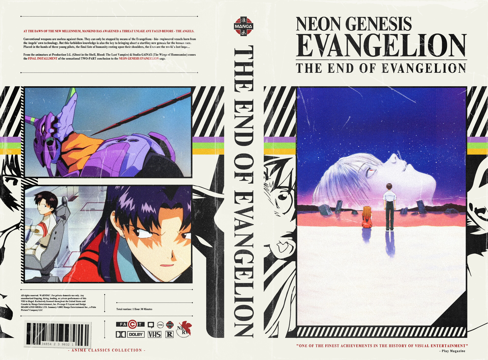Awwh yeah that's a VHS cover for The End of Evangelion // Evangelio...