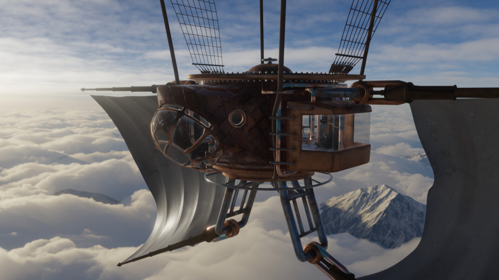 Artstation Steampunk Airship Ben Shurts