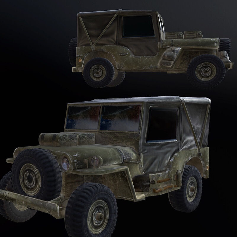 Jeep and Howitzer