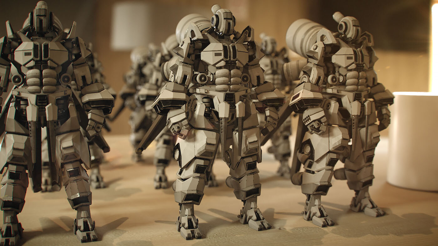 Artstation Toy Robot Army Baz Pringle