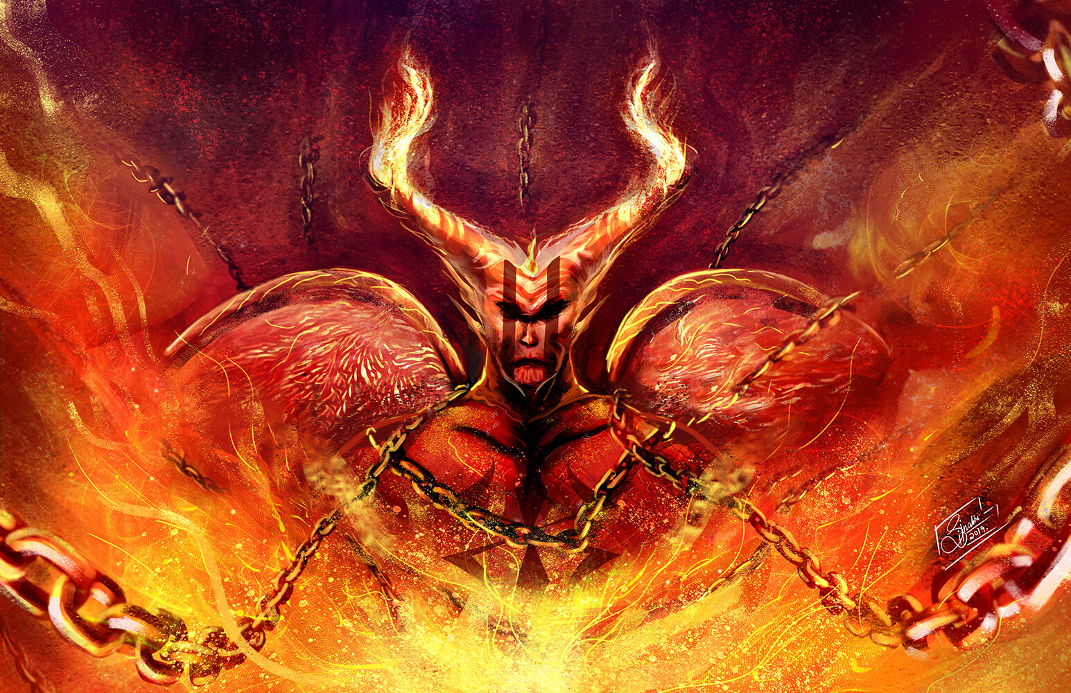 ArtStation Lucifer  The Devil  In the Hell  Abhishek Singh