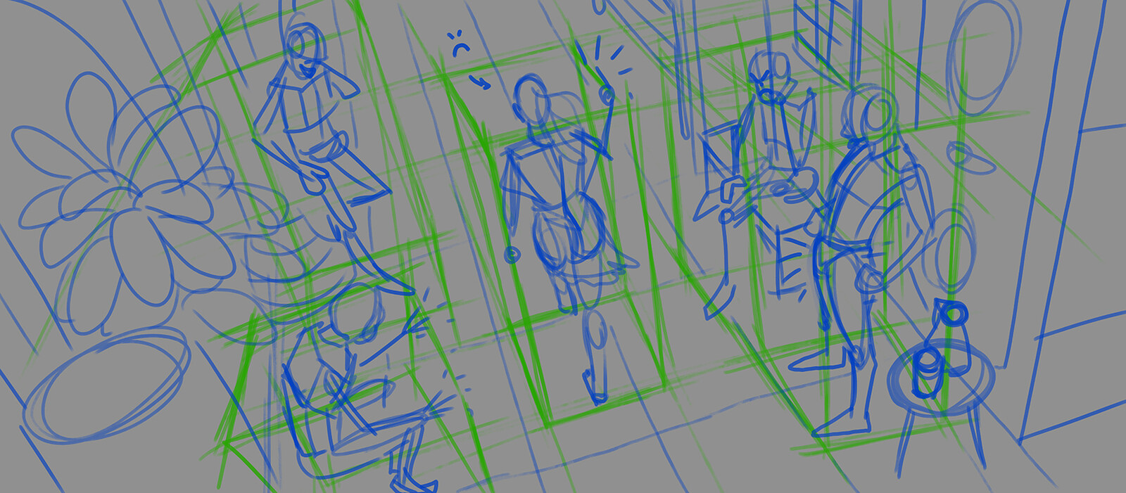 Laying down the base.