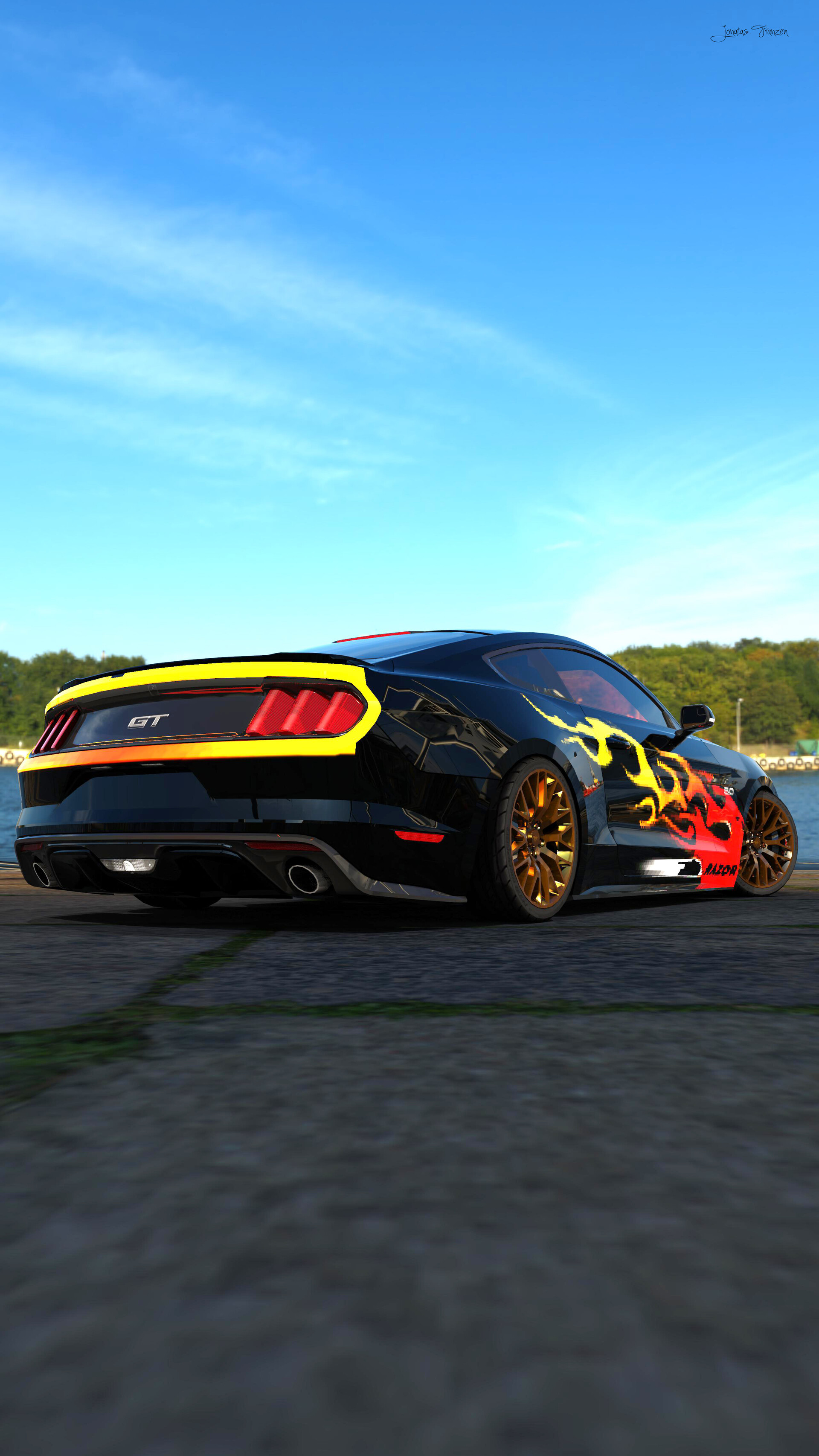 Artstation Ford Mustang 2015 Jonatas Franzen