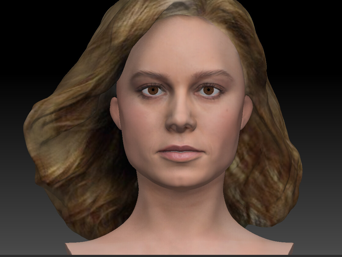 Artstation 3d Captain Marvel Brie Larson As Carol Danvers 3d
