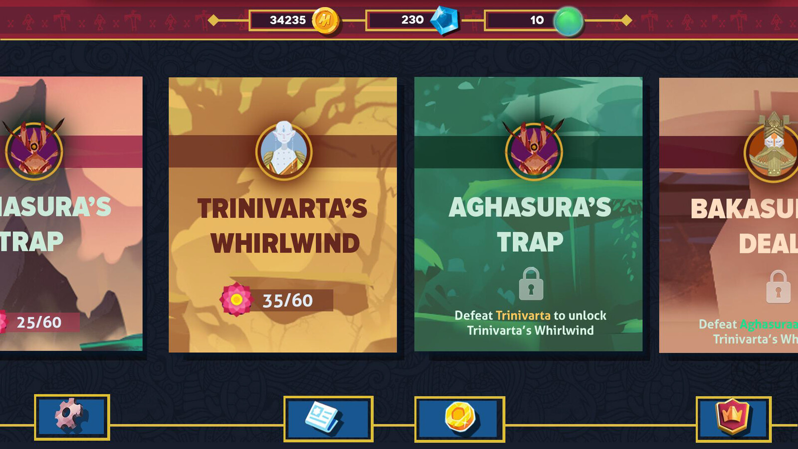 Early UI concept for World Selection