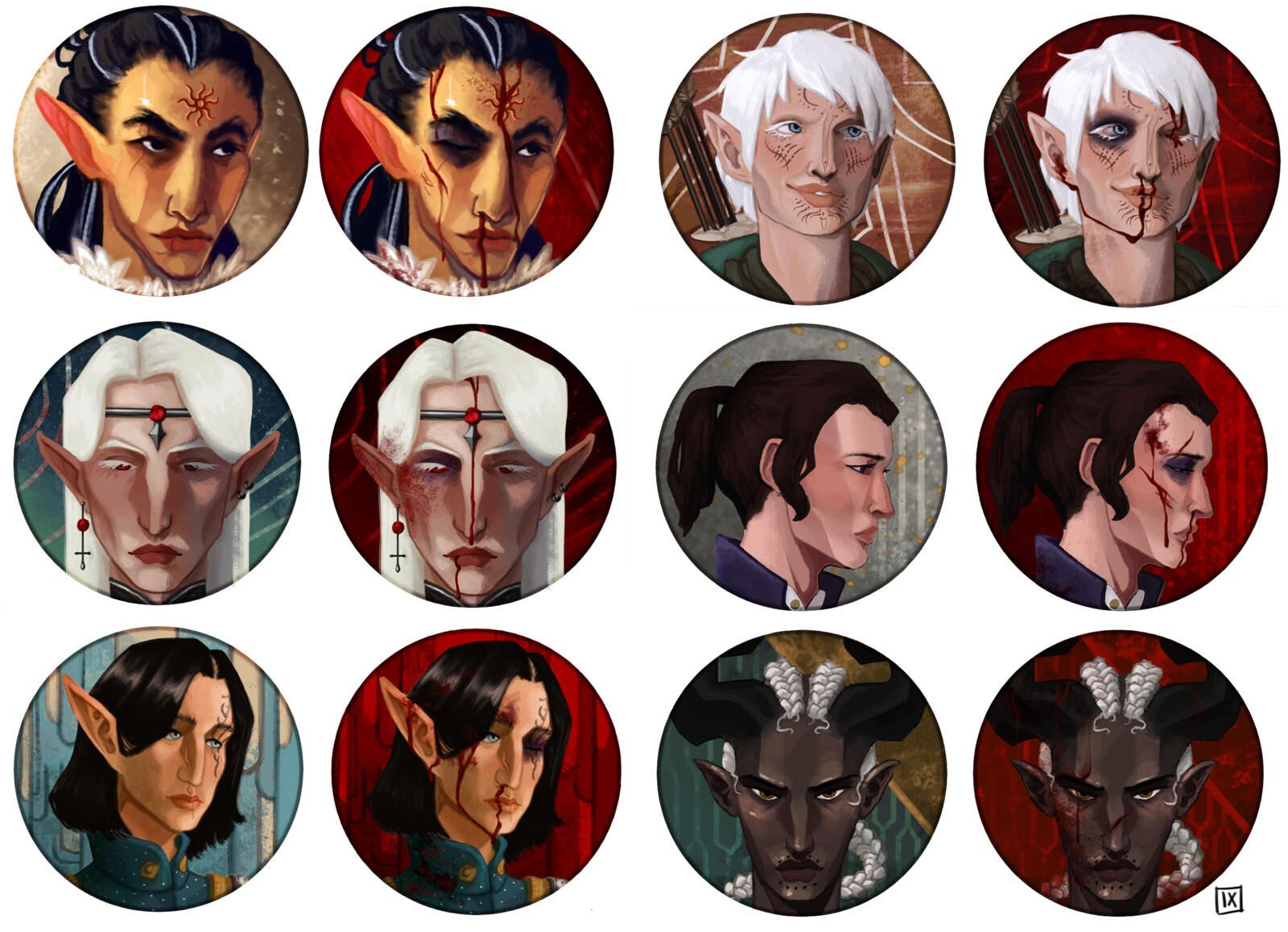 Artstation Dragon Age Icon Commissions Kaj B