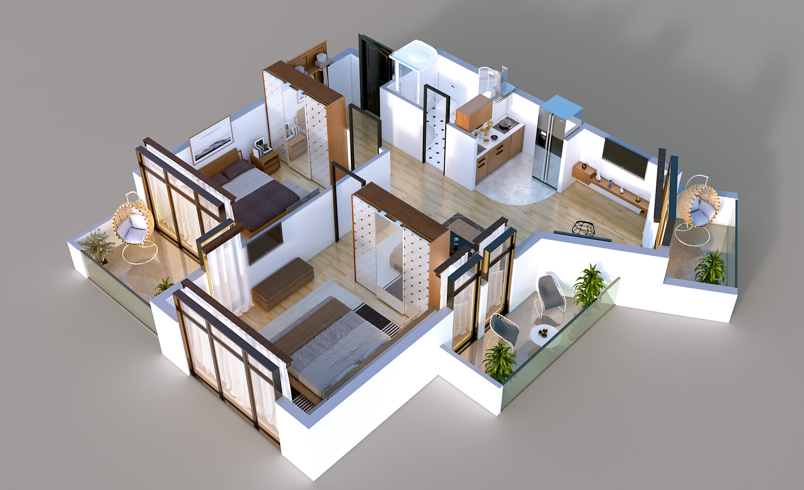 Artstation My 3d Visualization From The Top View Isometric
