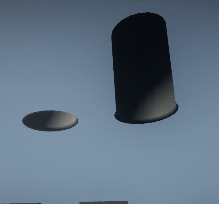 This shows the hole with the Default Shader Material applied