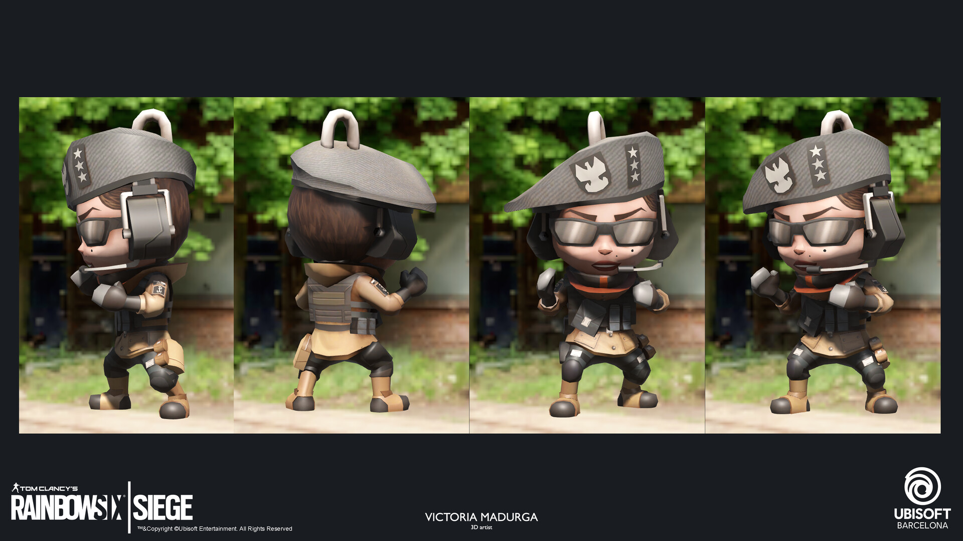 Artstation Zofia Chibi Charm From Rainbow Six Siege Victoria