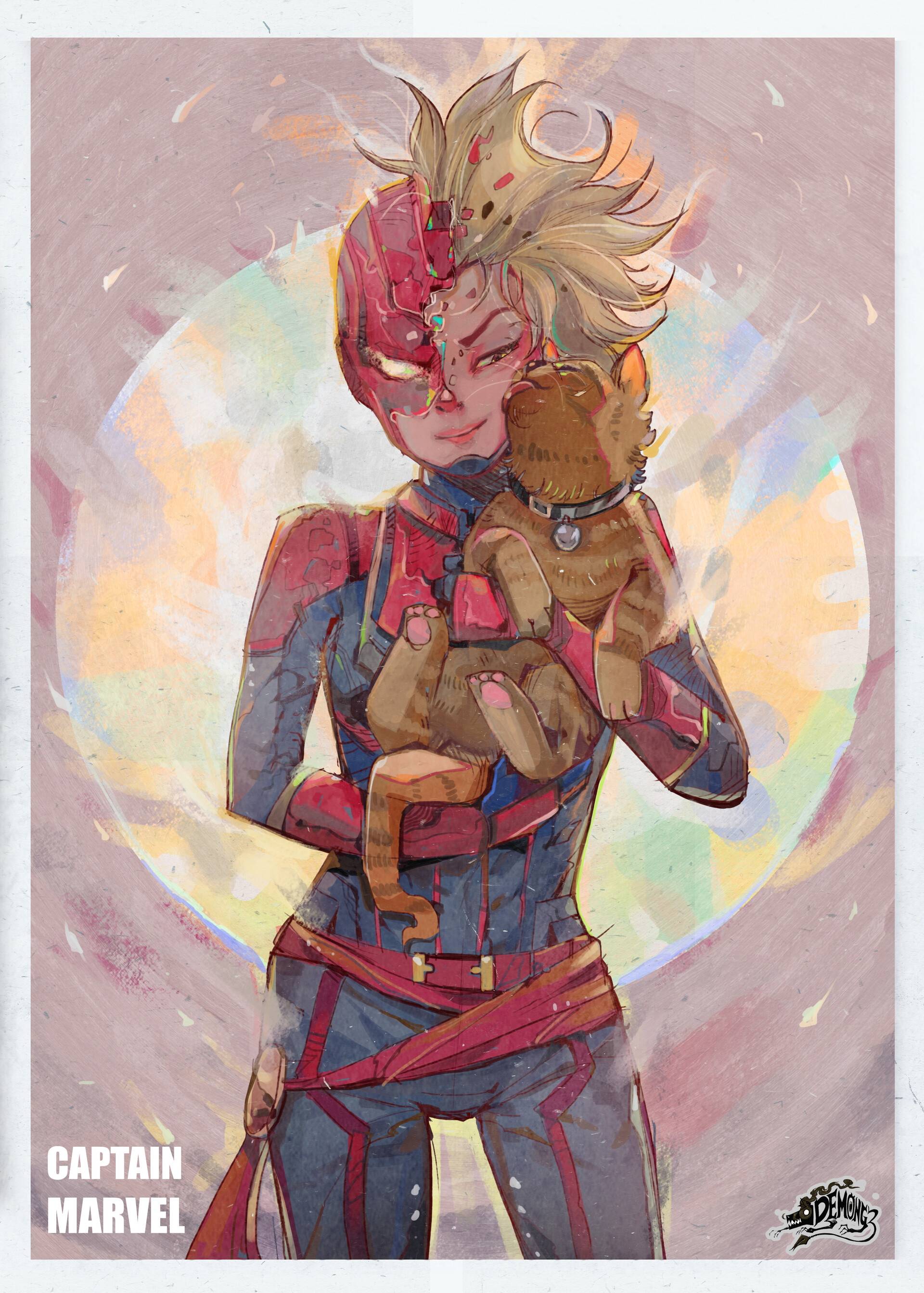 Artstation Captain Marvel Narupiti Harunsong