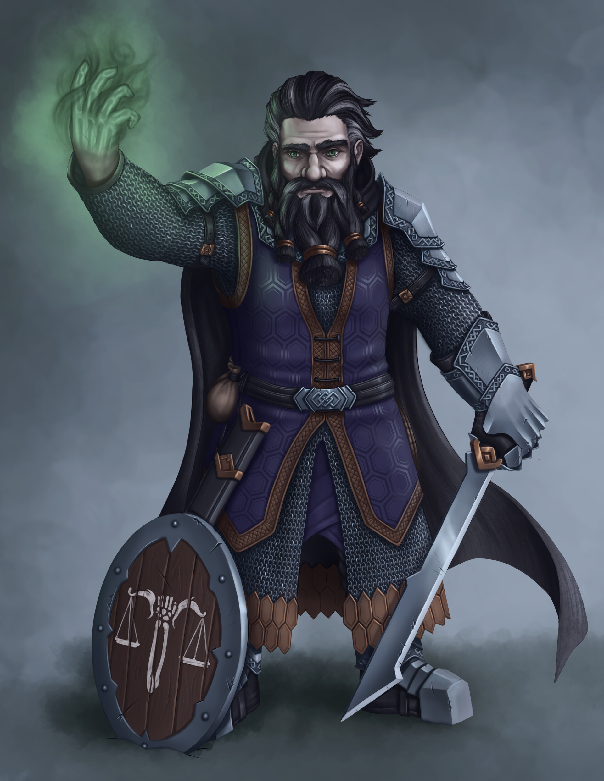 ...I present to you Therin Stonebreaker, a dwarf cleric of Kelemvor Hope yo...