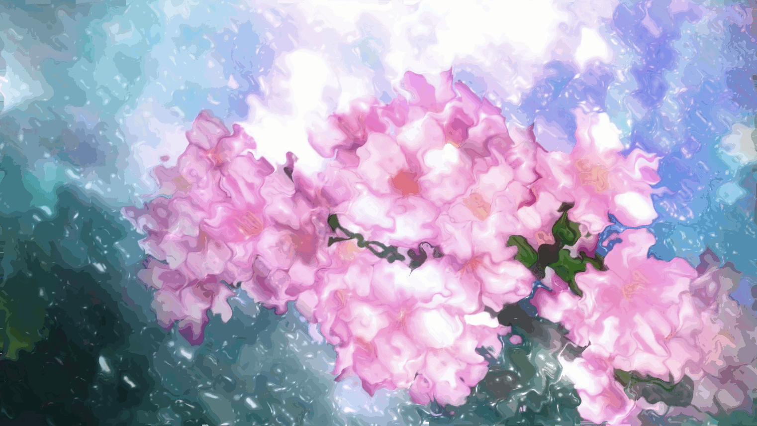 ArtStation - Pink flowers