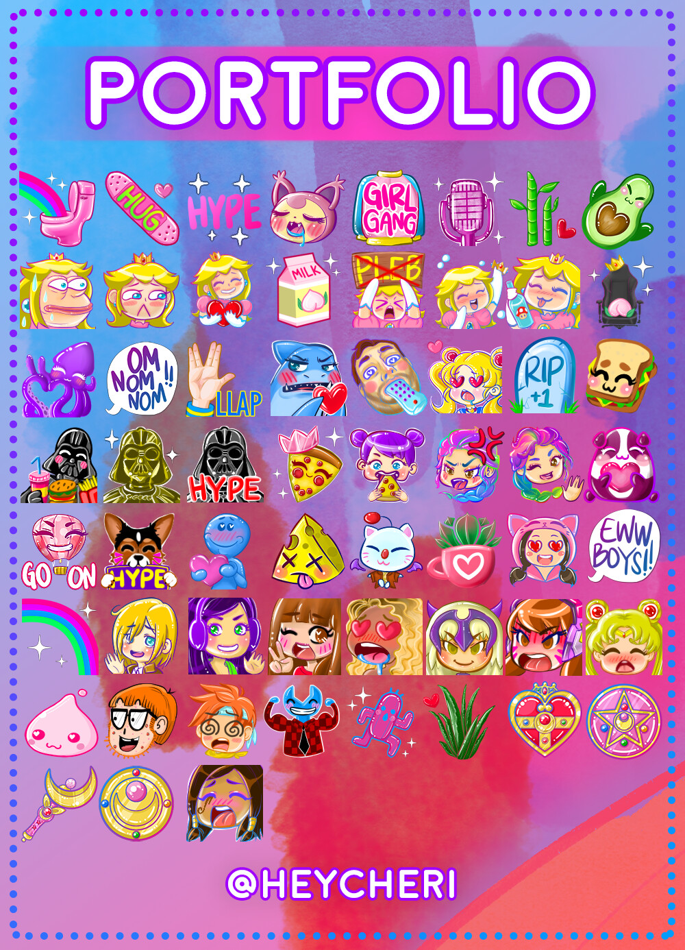 Sherilynn Macale Twitch Emote Artist Portfolio