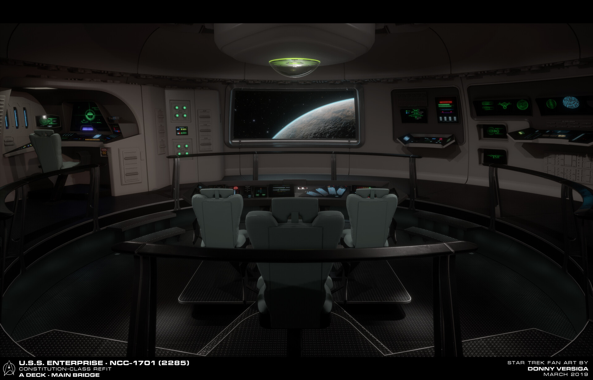 Artstation U S S Enterprise Bridge The Wrath Of Khan Donny Versiga
