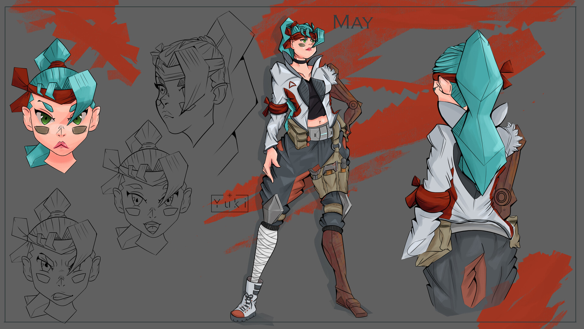 Artstation Mechanic Original Character Yuki Guerra