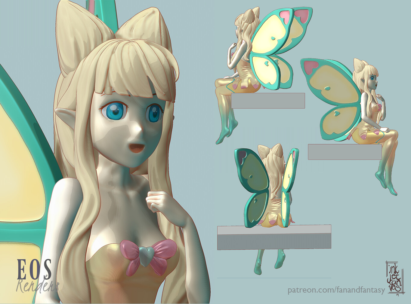 Fun with Zbrush's new filter styles :)