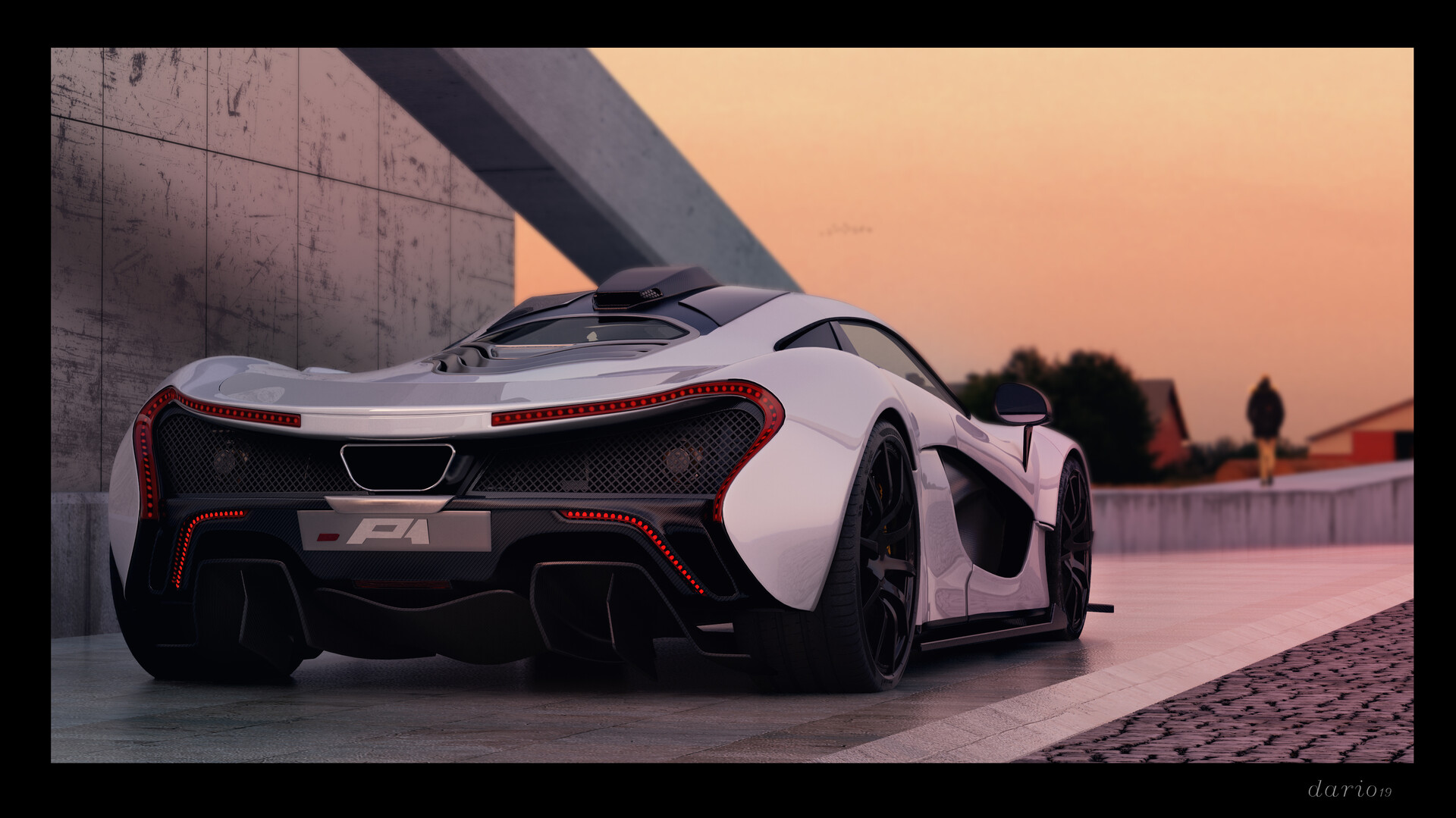 Artstation Mclaren P1 3d Dario De Paoli