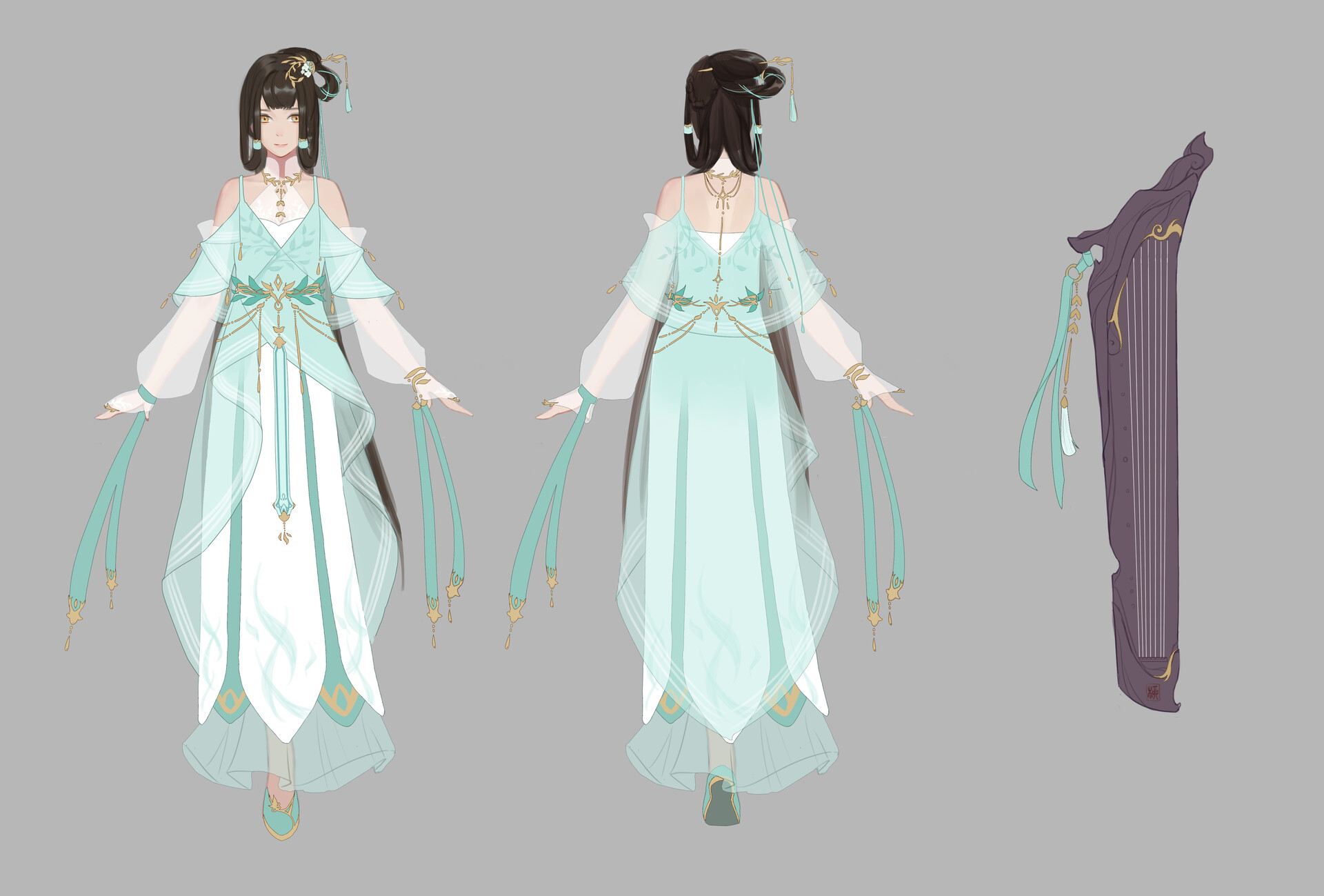 jing he 古风人设