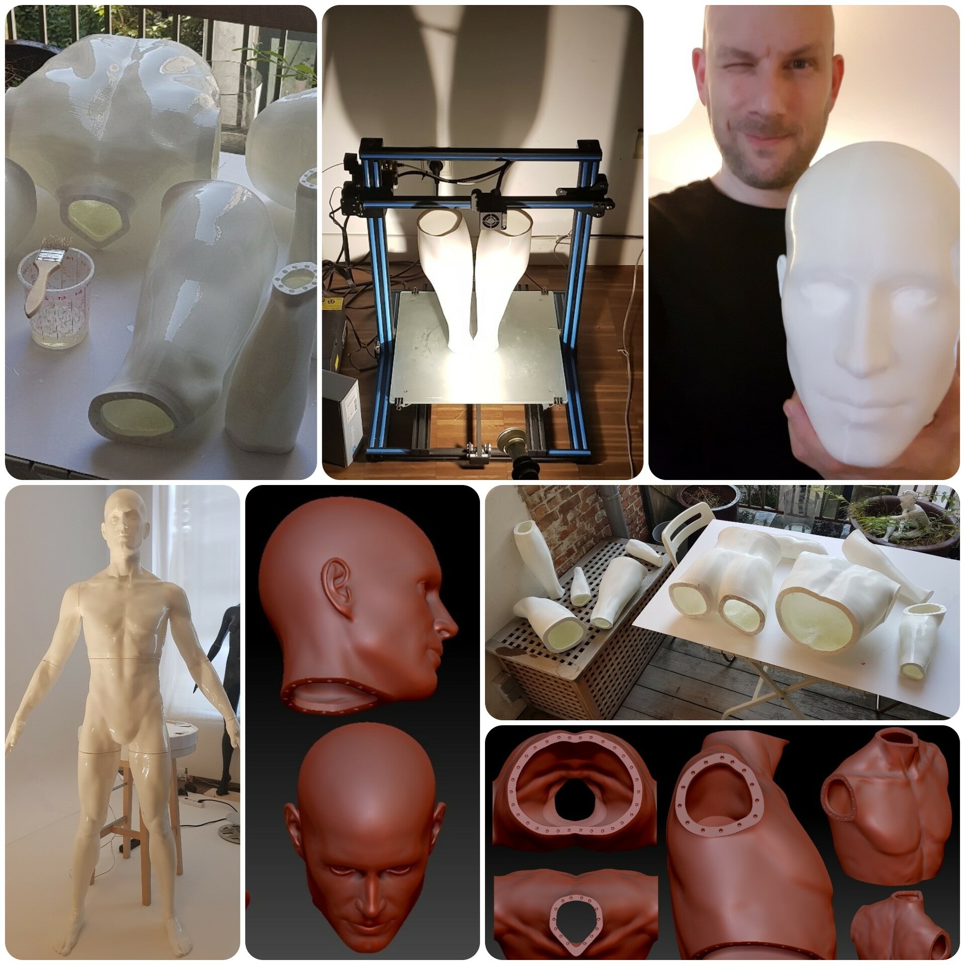 ArtStation - 3D printed man