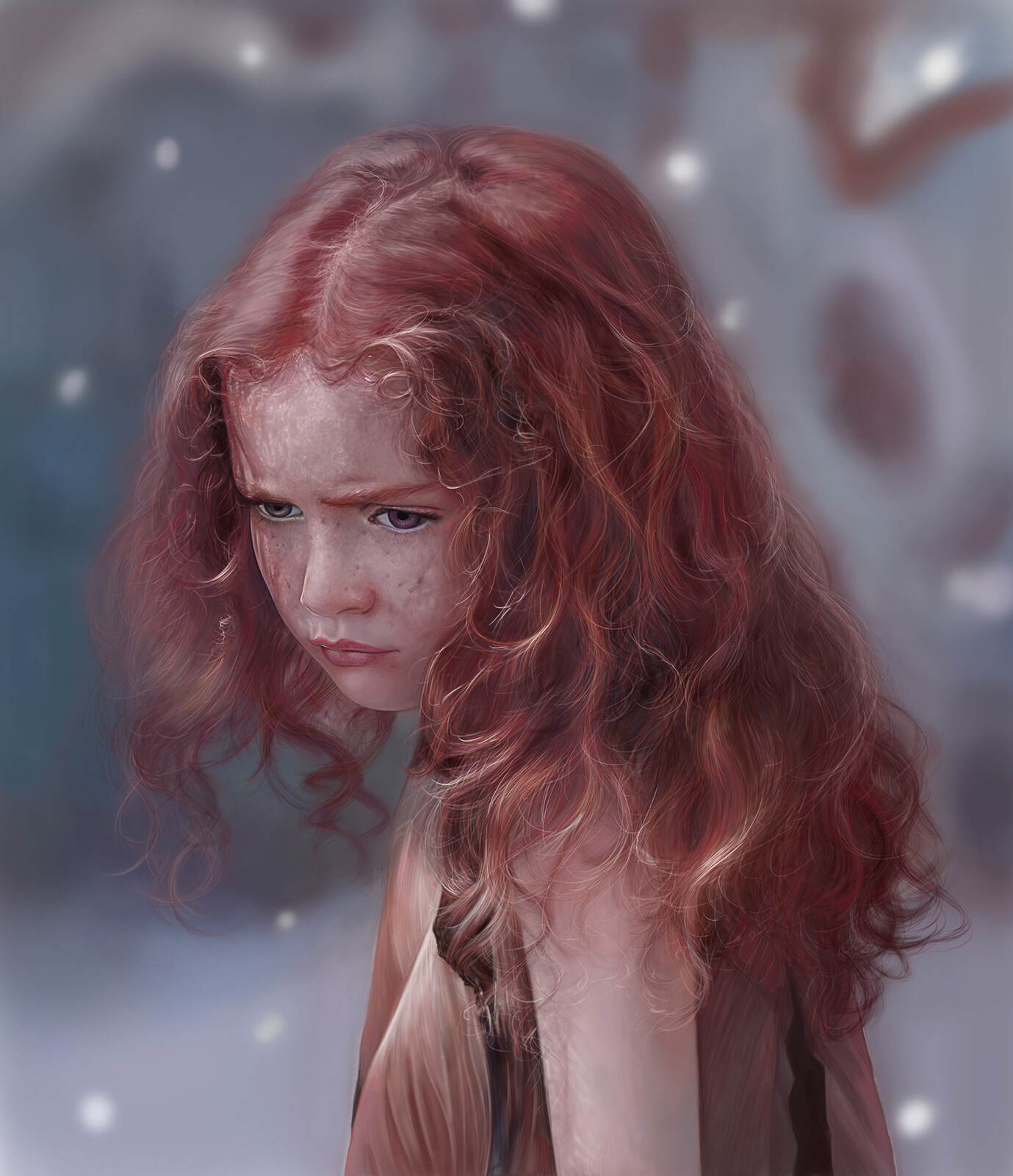 Artstation Little Girl With A Pout Martina Palazzese