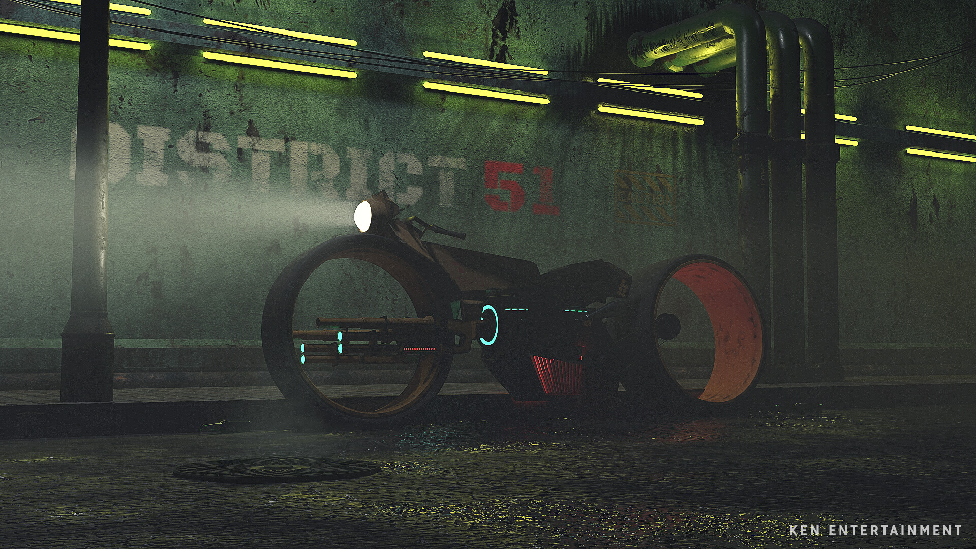 ArtStation - Sci-fi Bike 2077