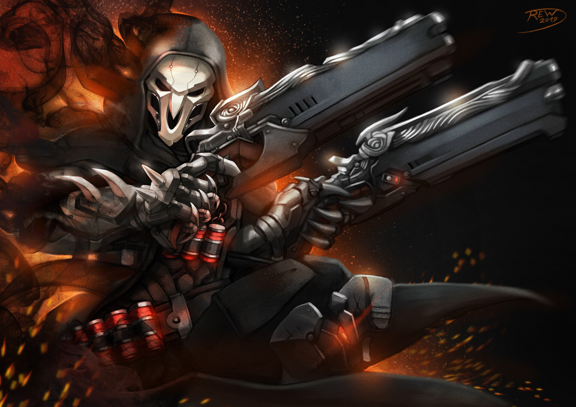 Rew Faucheur Overwatch Fanart