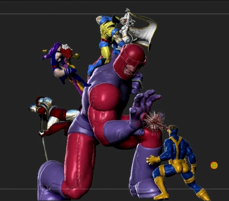 Artstation New Zbrush Course Free X Men Vs Sentinel Diorama