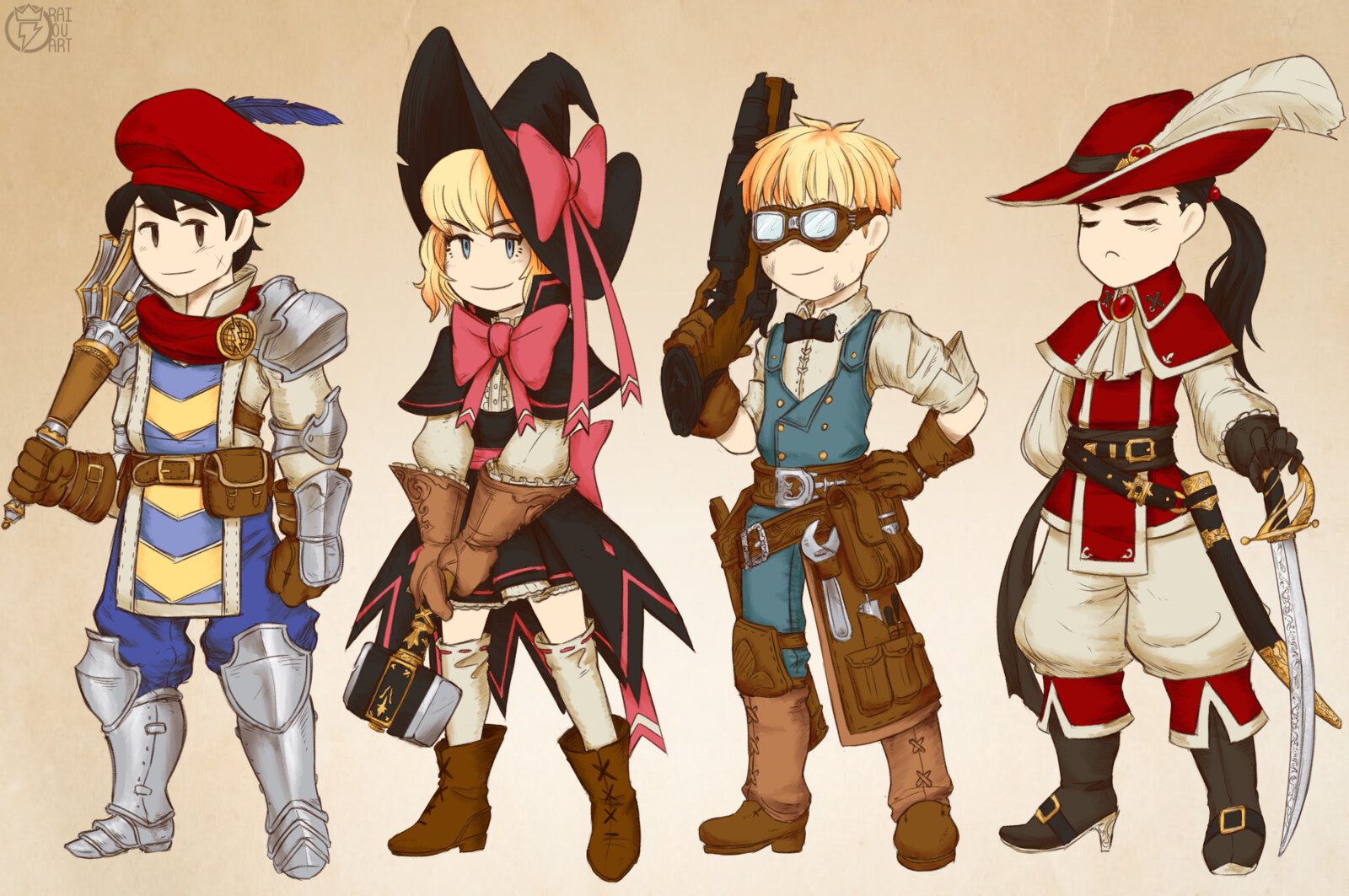 artstation earthbound kids as fantasy rpg classes lyle angelo aparece