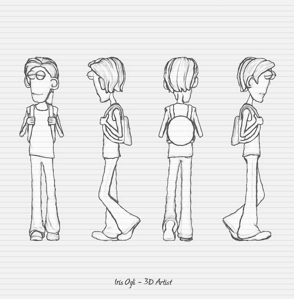 ArtStation - Character Model Sheet, Iris Ogli