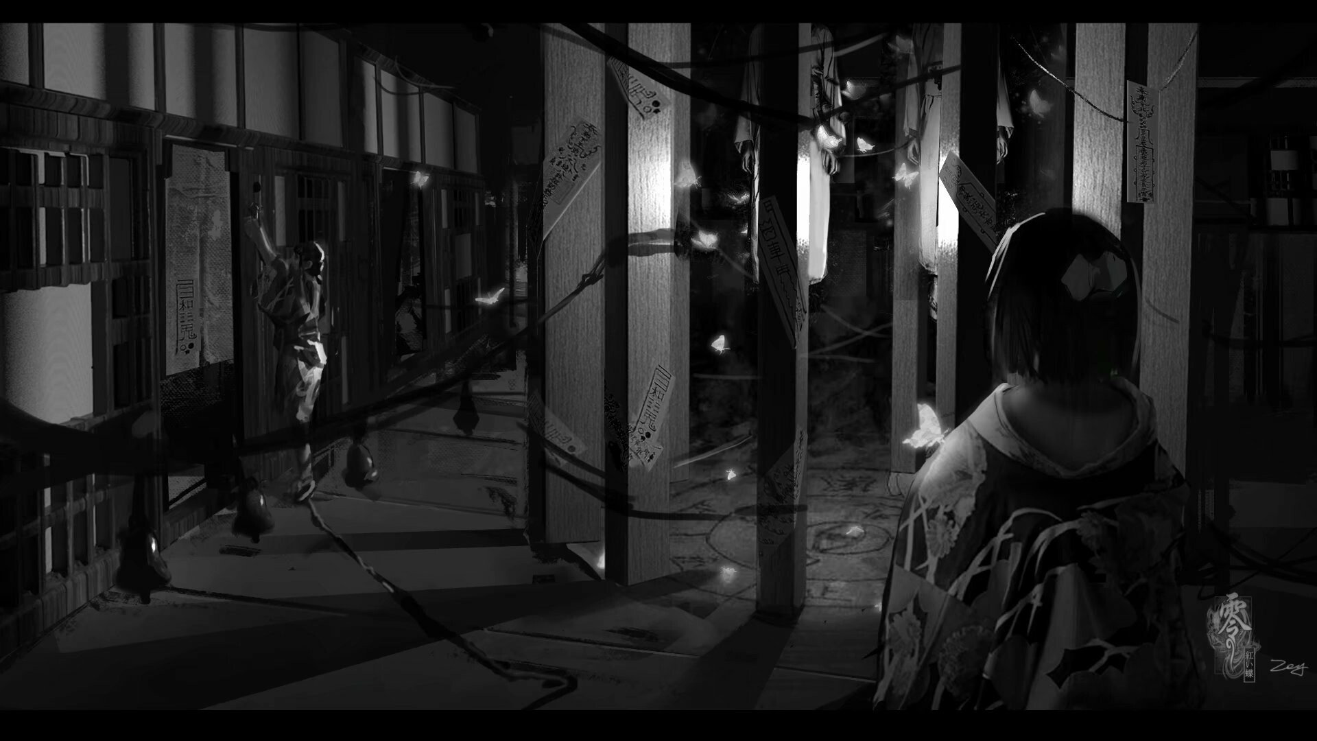 Artstation Fatal Frame Ii Crimson Butterfly Big Fan Play Guo Xia
