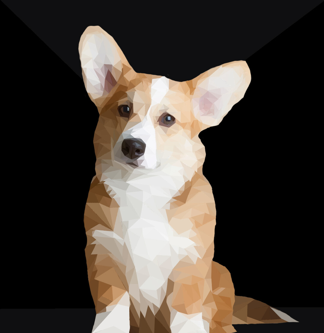 ArtStation - Geometric Corgi