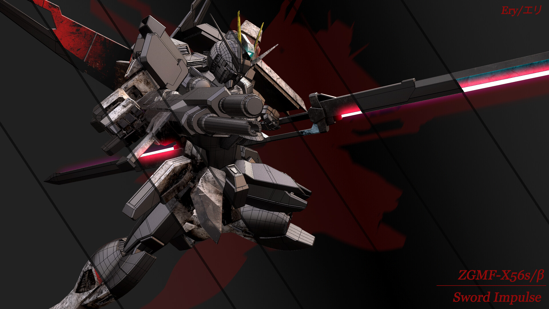 Artstation Zgmf X56s Impulse Gundam 3d Model Ery Suriadi