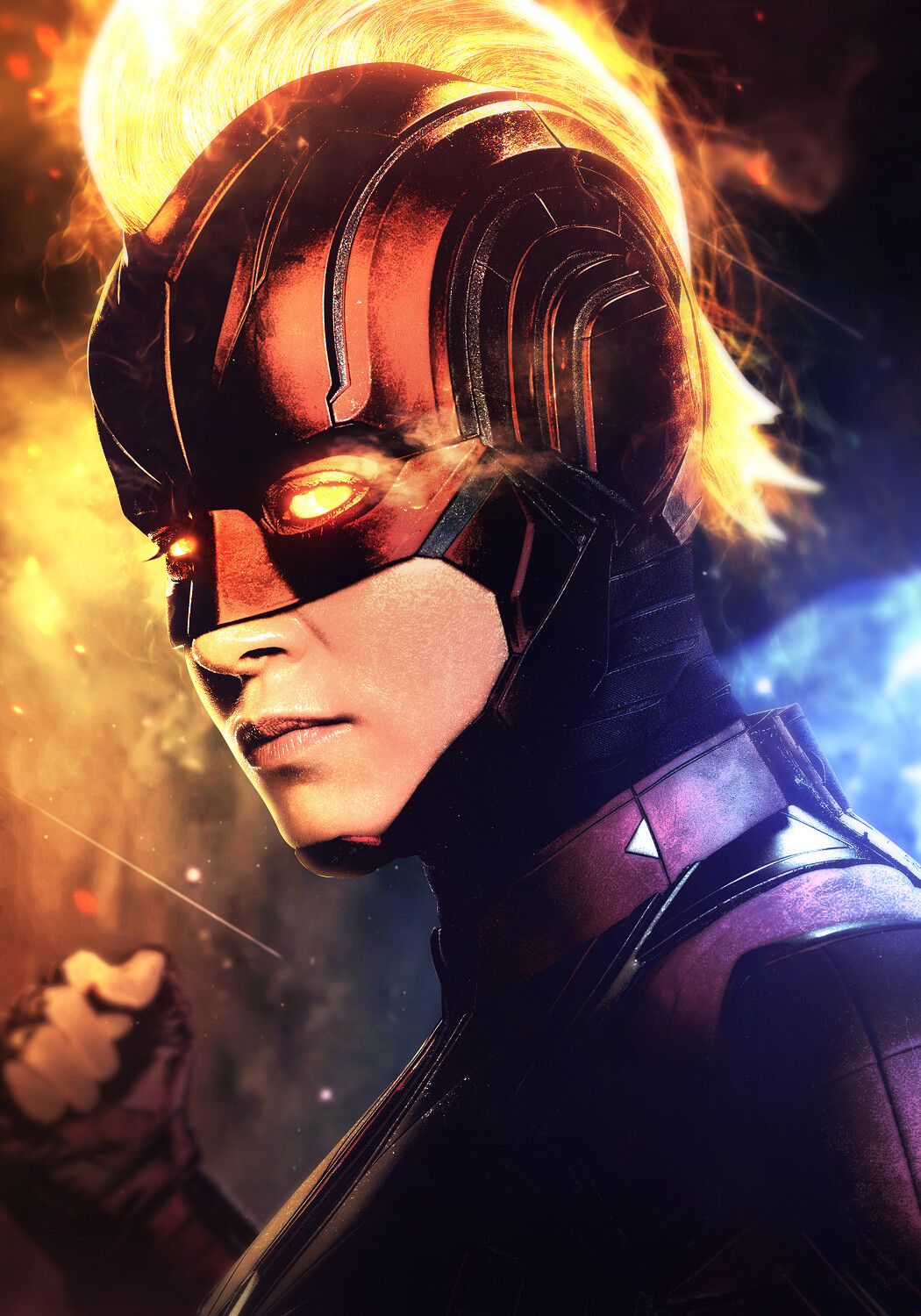 Mizuri - CAPTAIN MARVEL - SUPER SAIYAN PORTRAIT