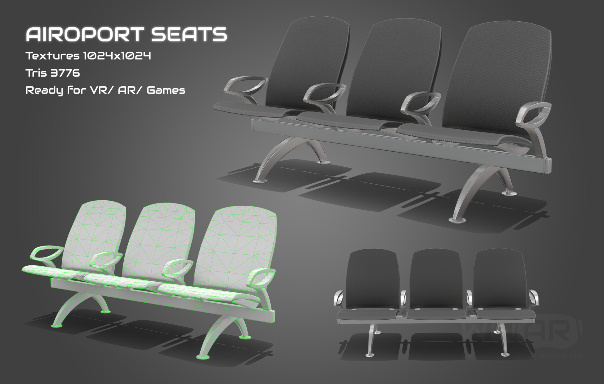 Artstation Airport Seats Ar Vr Appropriate Wear Studio