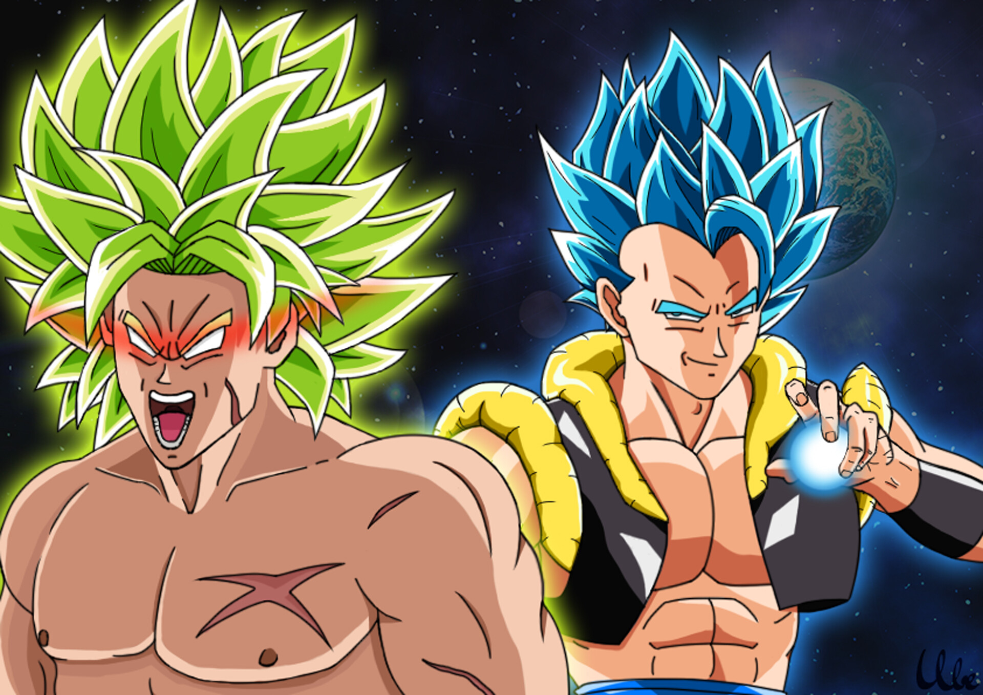Artstation Dragon Ball Super Broly Broly Gogeta Y Ubeyde