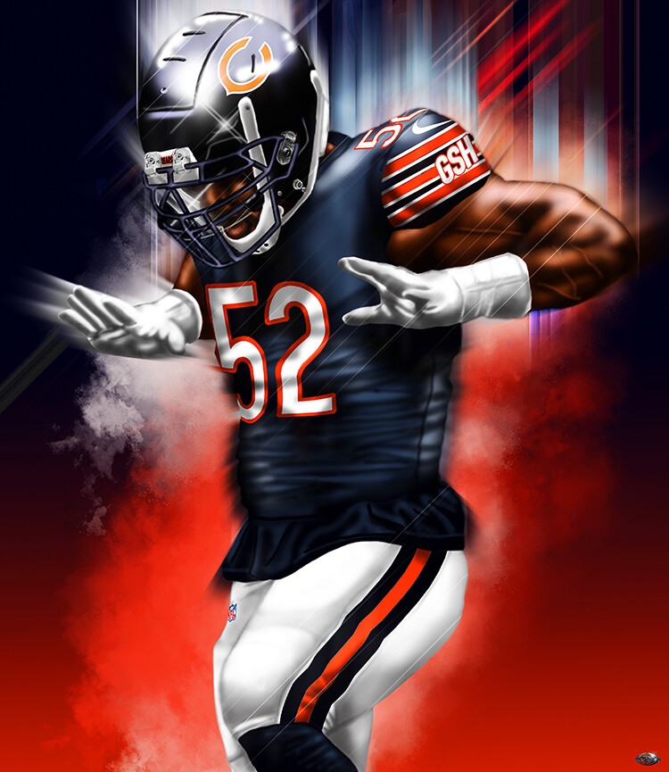 Artstation Chicago Bears Khalil Mack Brandon Whitehead