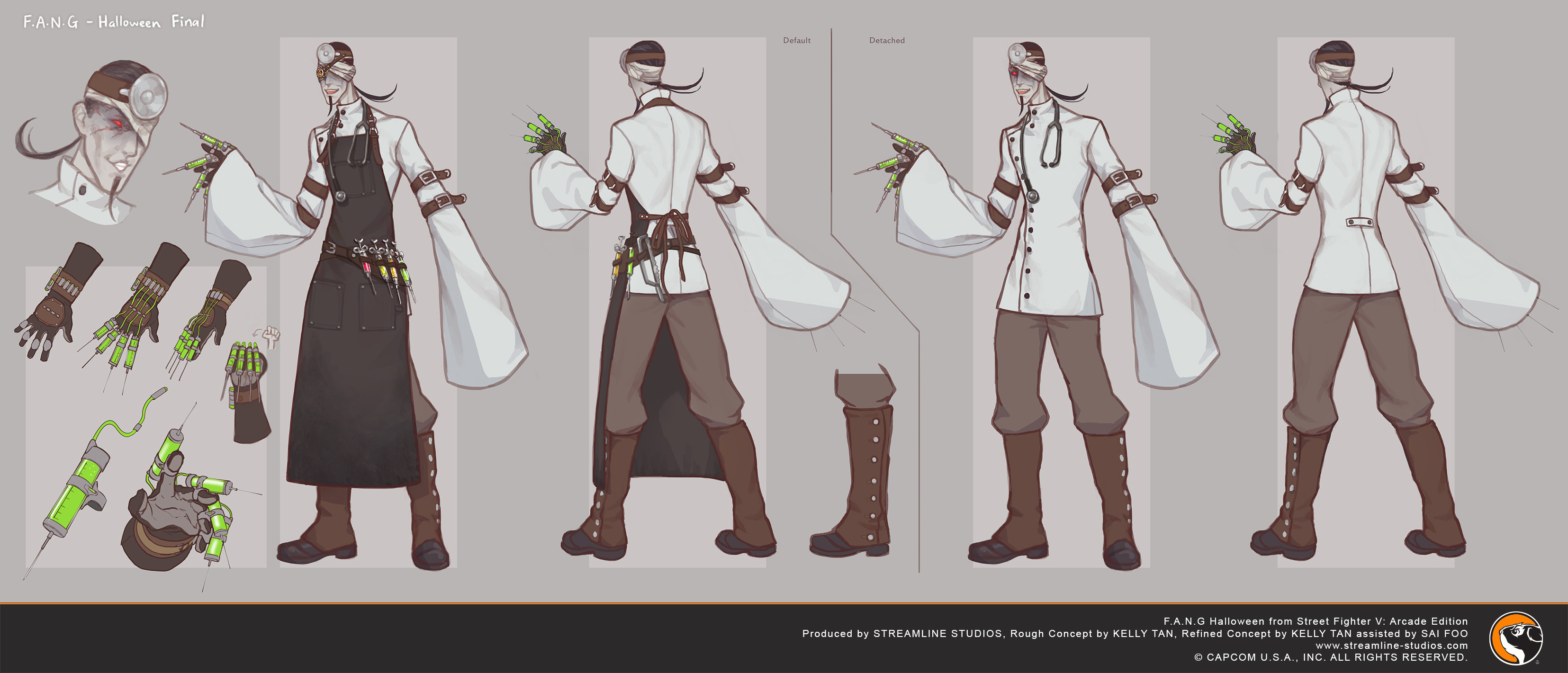Artstation Street Fighter V F A N G Halloween Kelly Tan
