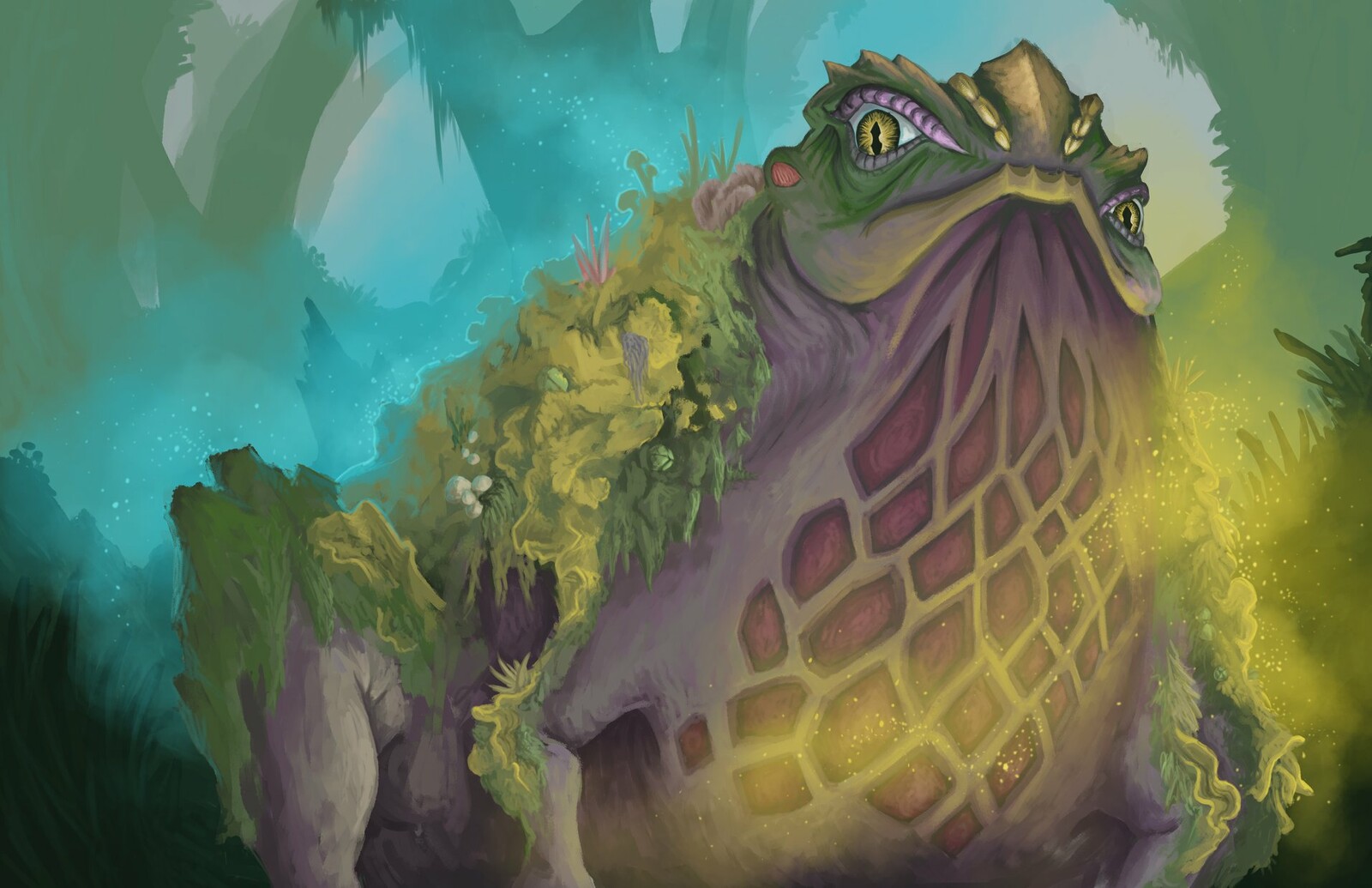 Glax - Creature Design "Toad creature made of fungus and rot"