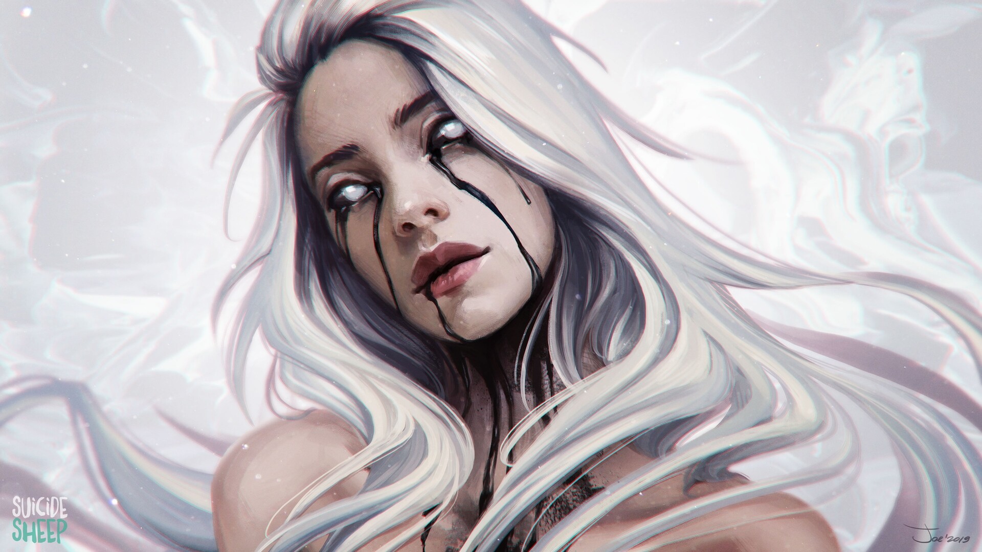 Artstation Billie Eilish Aleksandra Alekseeva