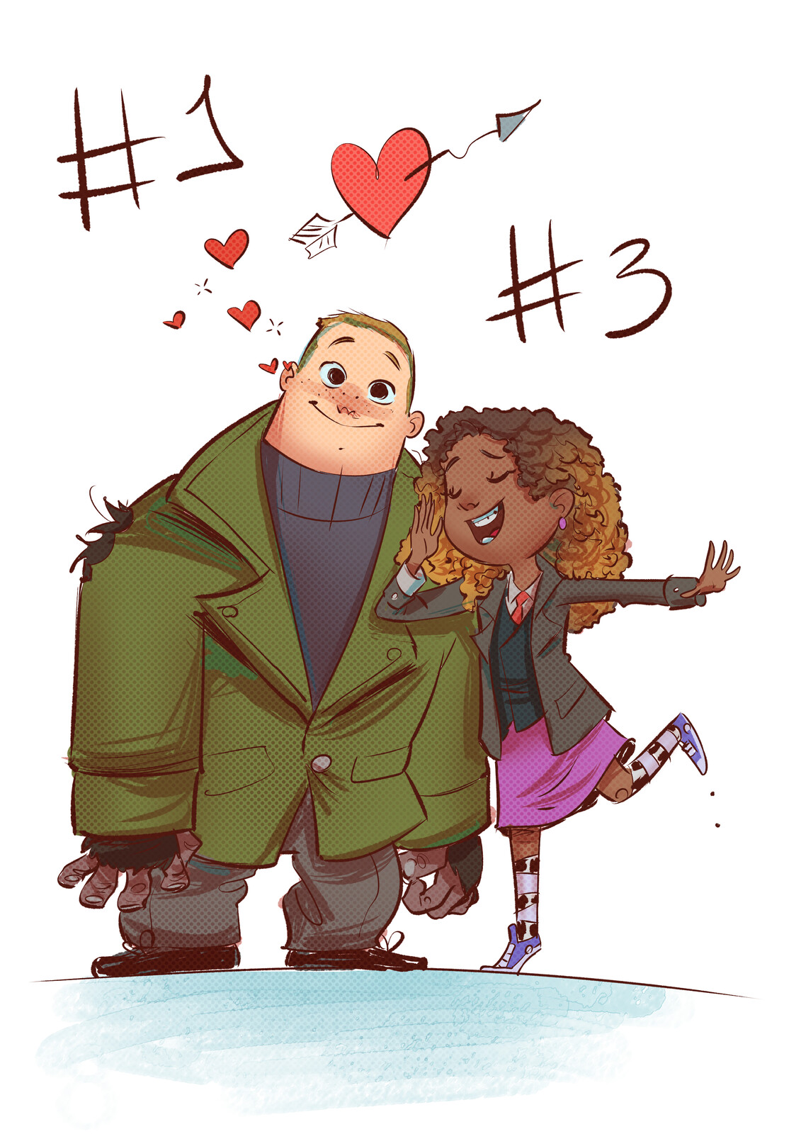 number 1 and number 3